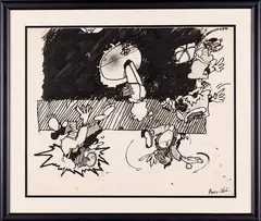 Untitled by Barry Le Va, Pen and ink, offered Jul 2015
