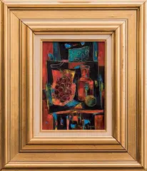 Grappe Rouge by Tony Agostini, Oil on canvas, offered Jul 2015