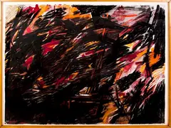 Tracking IV by Ginna Brand, 1986, Pastel, offered Jul 2015