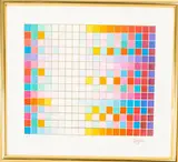 Untitled by Yaacov Agam, Lithograph with gold detailing, offered Jul 2015