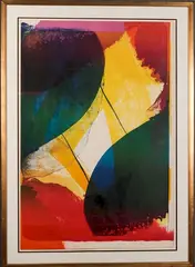 Composition by Paul Jenkins, 1976, Lithograph, offered Jul 2015