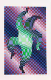 Harlequin by Victor Vasarely, Lithograph in color, offered Jul 2015