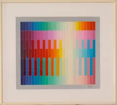 Magic Rainbow by Yaacov Agam, Color lithograph, offered Jul 2015