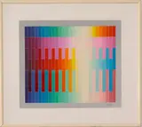 Magic Rainbow by Yaacov Agam, Color lithograph, offered Jul 2015