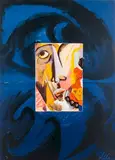 Portrait by Sandro Chia, Lithograph in color, offered Jul 2015