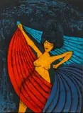 Salmone by Rufino Tamayo, 1984, Color lithograph, offered Jul 2015