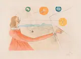 Dalinean Prophecy by Salvador Dalí, Drypoint etching, offered Jul 2015