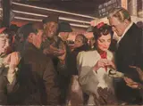 The Proposal, Illustration by Tom Lovell, Oil on canvas, offered Jun 2015