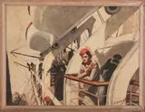 Bon Voyage, Illustration by McClelland Barclay, Oil on canvas, offered Jun 2015