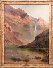 Sr. (1852-1928) Scottish Highland Scene by Alfred de Breanski, Oil on canvas, offered Jun 2015