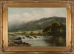 On the Llugwy, North Wales by Benjamin Williams Leader, 1898, Oil on canvas, offered Jun 2015