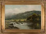 On the Llugwy, North Wales by Benjamin Williams Leader, 1898, Oil on canvas, offered Jun 2015