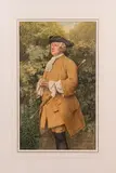 Man in Yellow Waist Coat by James Dromgole Linton, Watercolor, offered Jun 2015