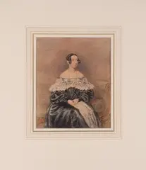 Mary Alice Stewart by Thomas Charles Wageman, Watercolor, offered Jun 2015