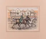 A Guinea to A Gooseberry on the old White Horse by Finch Mason, Mixed media drawing, offered Jun 2015