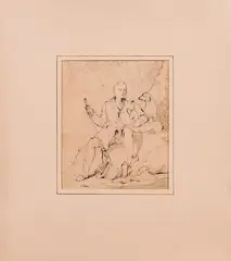 L. Thurlows, Gamekeeper by John Whitehead Walton, Pencil sketch, offered Jun 2015