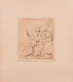 L. Thurlows, Gamekeeper by John Whitehead Walton, Pencil sketch, offered Jun 2015