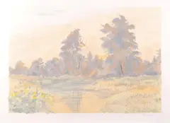 August by Ray Ciarrochi, Lithograph in color, offered Jun 2015