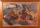 Rocky Sea Shore by Burton Wasserman, Oil on board, offered Jun 2015