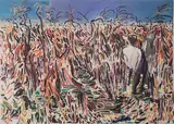 Horses in Cornfield #6 by Joseph B. O'Sickey, Oil on canvas, offered May 2015