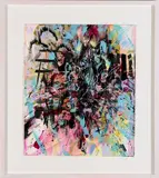 Asteroids by Andrea Joki, 2014, Acrylic on paper, offered May 2015