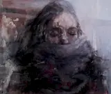 Stole by Michelle Doll, 2011, Oil on mylar, offered May 2015