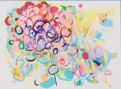 Bubbling by Michelle Droll, 2015, Watercolor, offered May 2015
