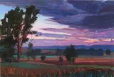The Calm by Charles Basham, Pastel on paper., offered May 2015
