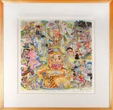 Picasso Goes to Heaven by Red Grooms, Color lithograph, offered May 2015
