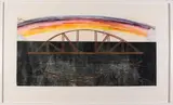 Water Over the Bridge, 2015, Relief, intaglio by Michael Loderstedt, monoprint and chine colle'., offered May 2015