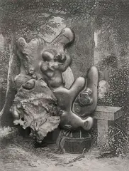 Virgin and Child with St. Anne and Infant St. John by Frederick Sommer, 1966, Silver gelatin print., offered May 2015