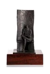 Seated Man by Helen Beling, Bronze, offered May 2015