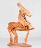 Christmas Horse by Heide Ann Fasnacht, Wood sculpture, offered May 2015