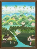 Tropical Landscape by Cantave Casse, Oil on canvas, offered Mar 2015