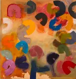Floating Loop #3 by Al Rich, Oil on canvas, offered Mar 2015