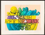 Untitled by Yasha Ginsberg, Color lithograph, offered Mar 2015