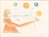 Dalinean Prophecy by Salvador Dalí, Drypoint etching, offered Mar 2015