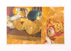 Untitled by Simon Alvar, Lithograph in color, offered Mar 2015