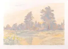 August by Ray Ciarrochi, Lithograph in color, offered Mar 2015