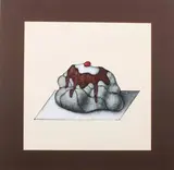 Deflated Ego by Gerald Kramer, Mixed media on board, offered Mar 2015