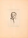 Old Marta by Alfred Hugh Fisher, Etching, offered Mar 2015