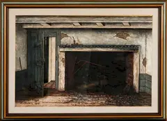 A Deserted Hearthstone by James Walter Folger, Watercolor and gouache on paper, offered Mar 2015