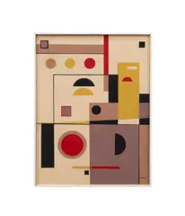 Untitled - Yellow and Red Geometric Composition - 1956 by Loló Soldevilla, 2018, oil on canvas laid to wood panel, sold Jun 2026