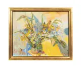Field Flowers" - 2010 by Olean Zvyagintseva, oil on linen, sold Jun 2026