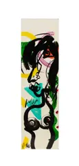 Untitled - Nude Female Figure by Peter Keil, acrylic on board, sold Jun 2026