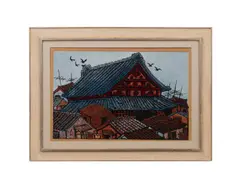 A Corner of Taipei" - by Wu Hao, woodblock print on paper, sold Jun 2026