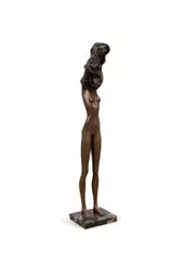 La Divina" - circa by Bruno Bruni, bronze on a marble base, sold Jun 2026