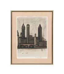 New York" - by Bernard Buffet, lithograph in colors, sold Jun 2026