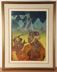 Untitled by Hans Erni, lithograph "Paracelsus", sold Jul 2024