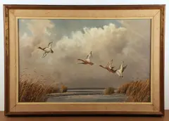 PA artist by Hans Liebl, oil on canvas panel, sold Jul 2024